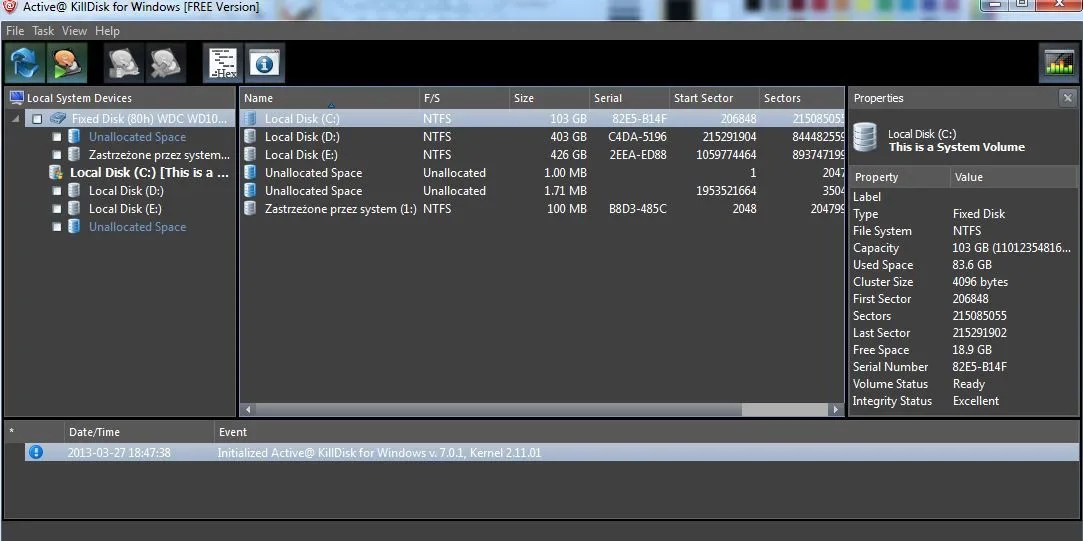 Active Kill Disk Hard Drive Eraser Cifrado de datos